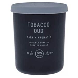 DW Home Tobacco Out candle in glass jar and rubber lids . New.